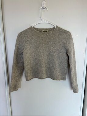 Reformation Jeans Sweater Size Small Recycled Gray Cashmere Crew Neck